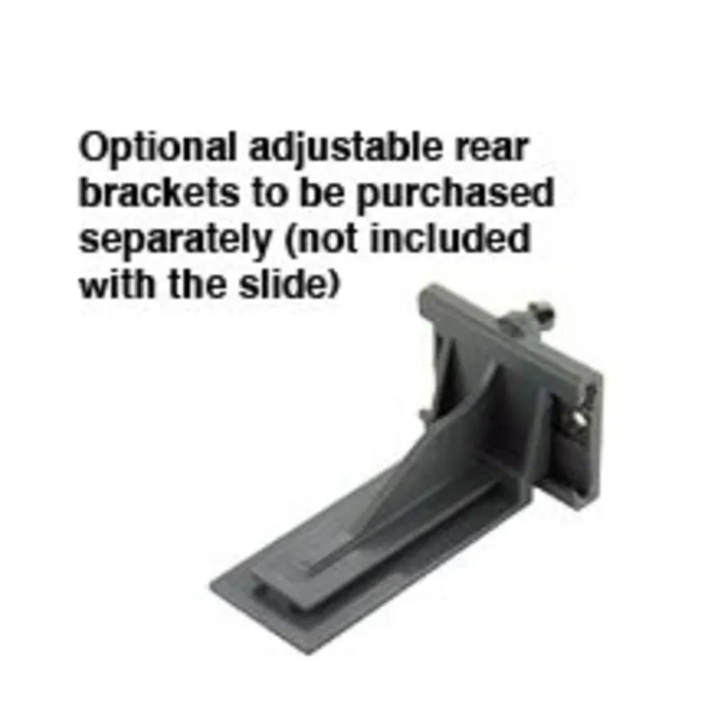Optional Rear Plastic Bracket | Plastic Bracket For Soft Close Slides | Plastic Drawer Slide Bracket | Heavy Duty Plastic Bracket | 9810BRKT (8100-BRKT)